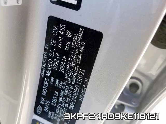 3KPF24AD9KE118121 фото 2