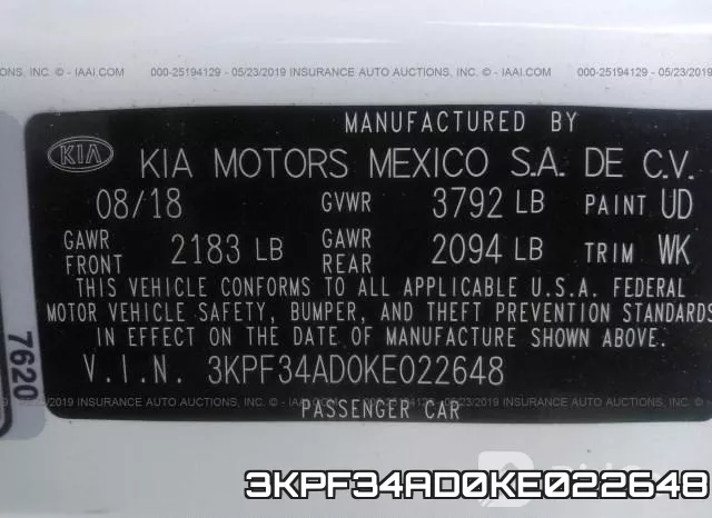 3KPF34AD0KE022648 фото 10