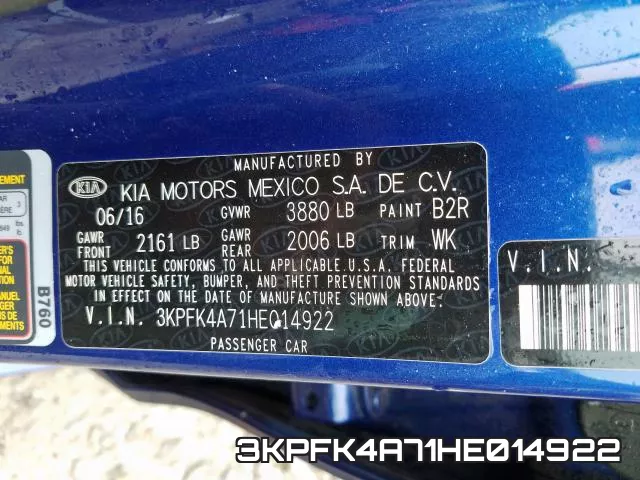 3KPFK4A71HE014922 фото 2
