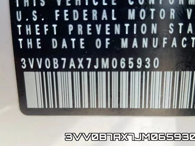 3VV0B7AX7JM065930 фото 2