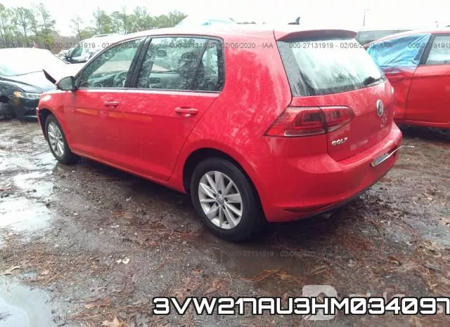 3VW217AU3HM034097 фото 4