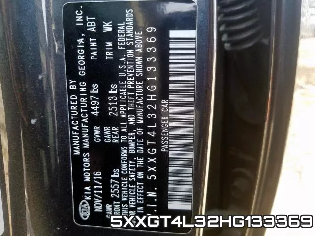 5XXGT4L32HG133369 фото 2