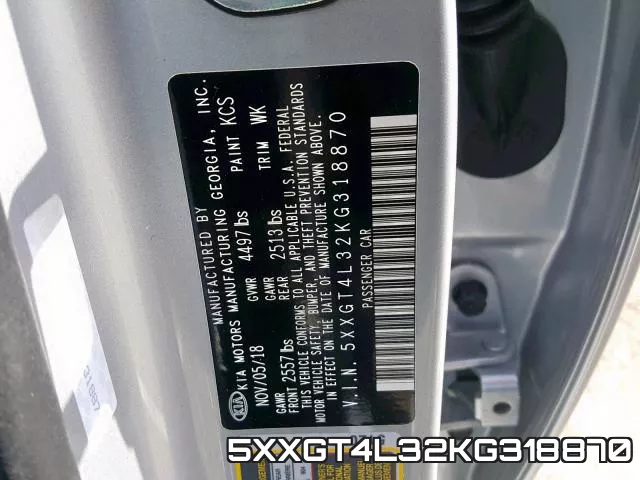 5XXGT4L32KG318870 фото 2