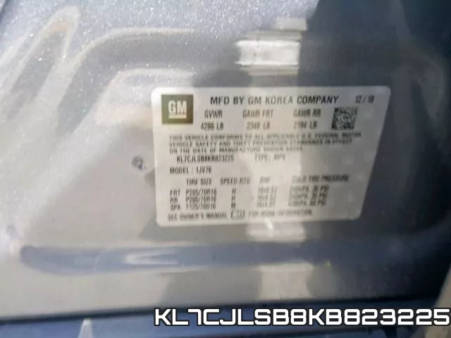 KL7CJLSB8KB823225 фото 2