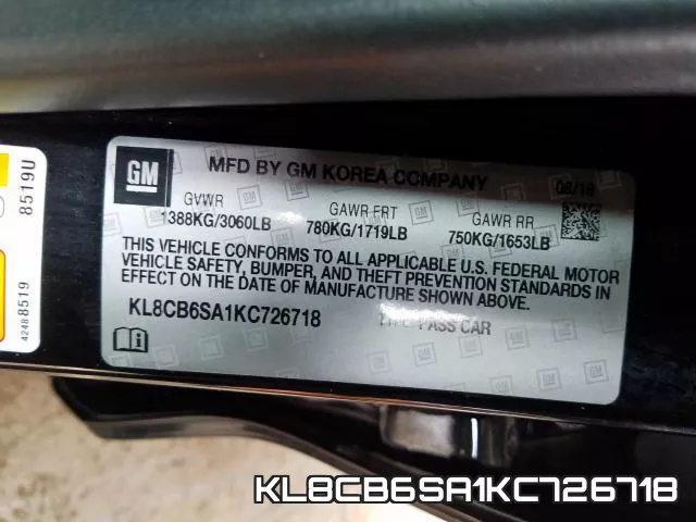 KL8CB6SA1KC726718 фото 2