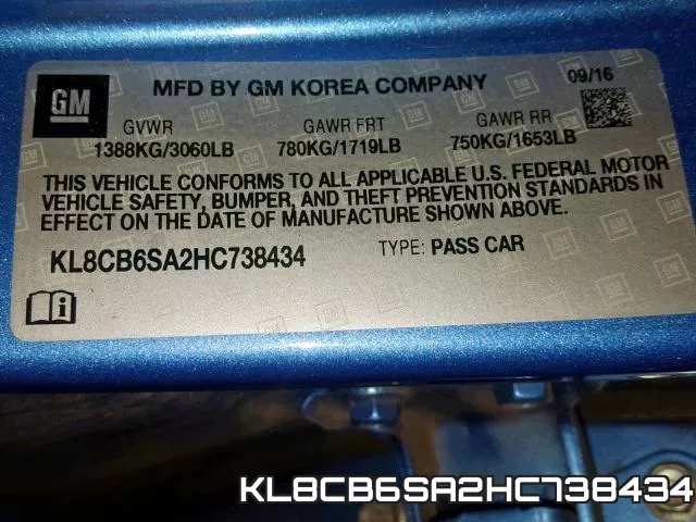 KL8CB6SA2HC738434 фото 2
