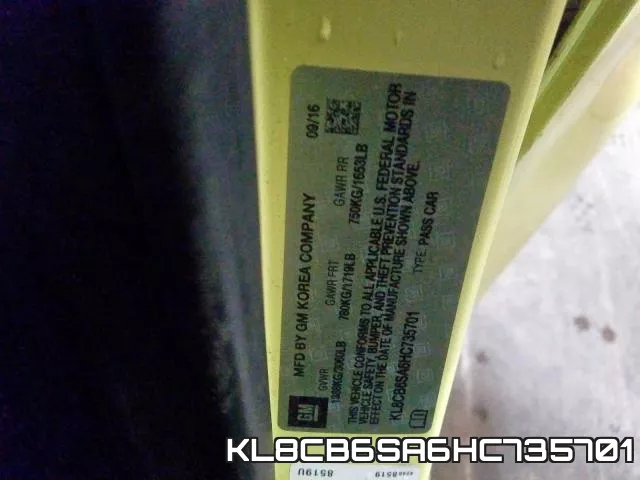 KL8CB6SA6HC735701 фото 2
