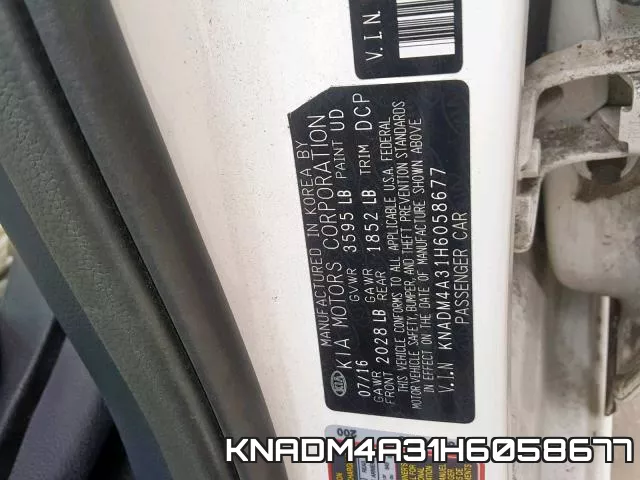 KNADM4A31H6058677 фото 2