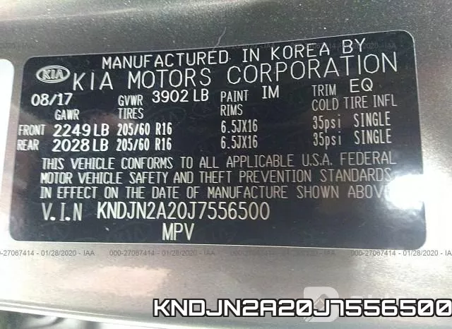 KNDJN2A20J7556500 фото 10