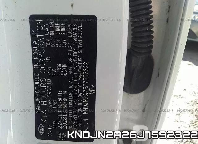 KNDJN2A26J7592322 фото 10