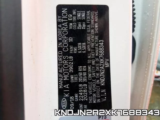 KNDJN2A2XK7688343 фото 2