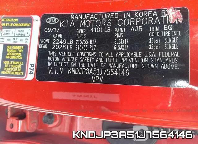 KNDJP3A51J7564146 фото 10