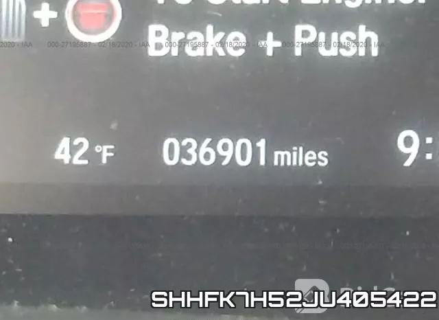 SHHFK7H52JU405422 фото 8