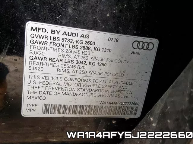WA1A4AFY5J2222660 фото 2