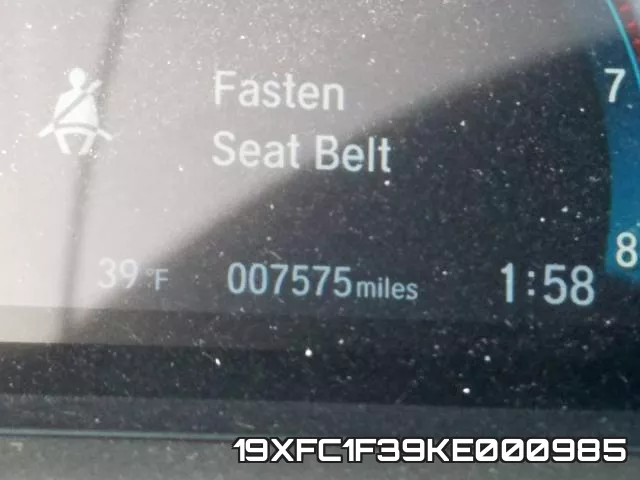 19XFC1F39KE000985 фото 9
