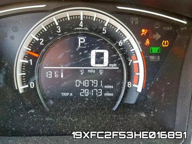 19XFC2F53HE016891 фото 9