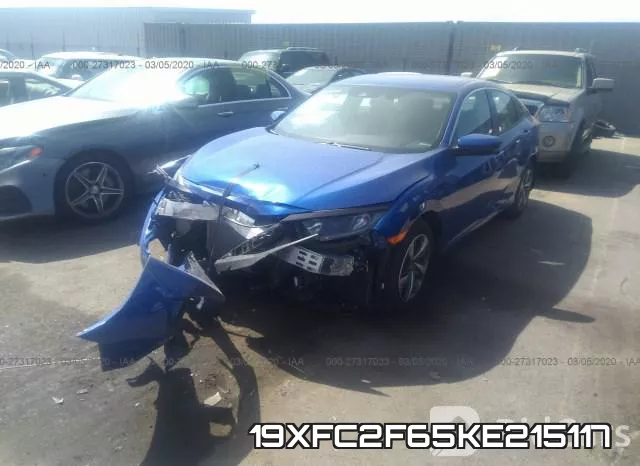 19XFC2F65KE215117 фото 3