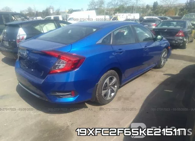 19XFC2F65KE215117 фото 5