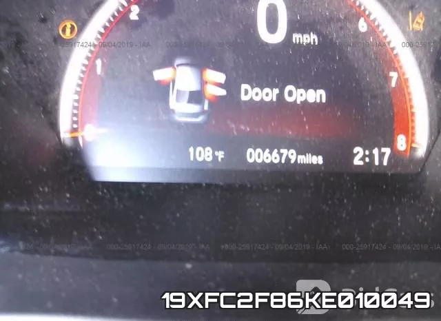 19XFC2F86KE010049 фото 8