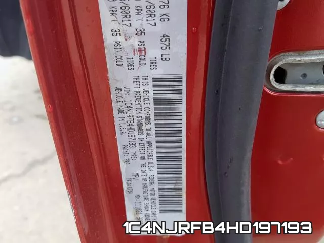 1C4NJRFB4HD197193 фото 2