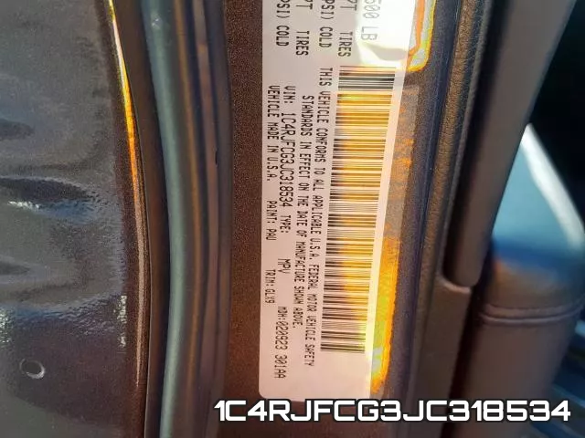 1C4RJFCG3JC318534 фото 2