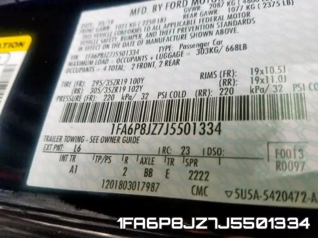 1FA6P8JZ7J5501334 фото 2