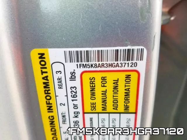 1FM5K8AR3HGA37120 фото 2