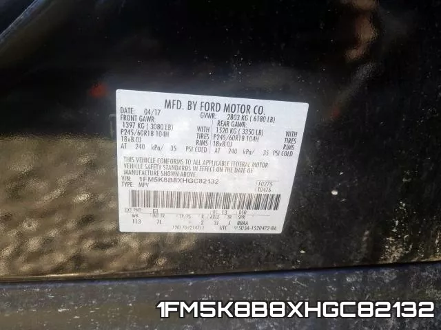 1FM5K8B8XHGC82132 фото 2