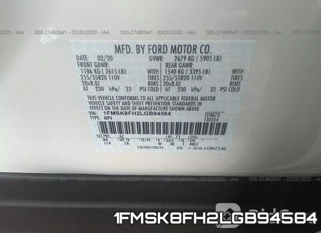 1FMSK8FH2LGB94584 фото 10