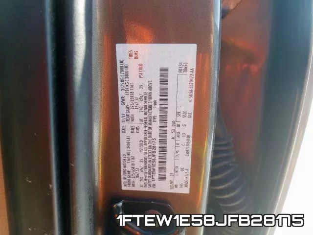 1FTEW1E58JFB28175 фото 2