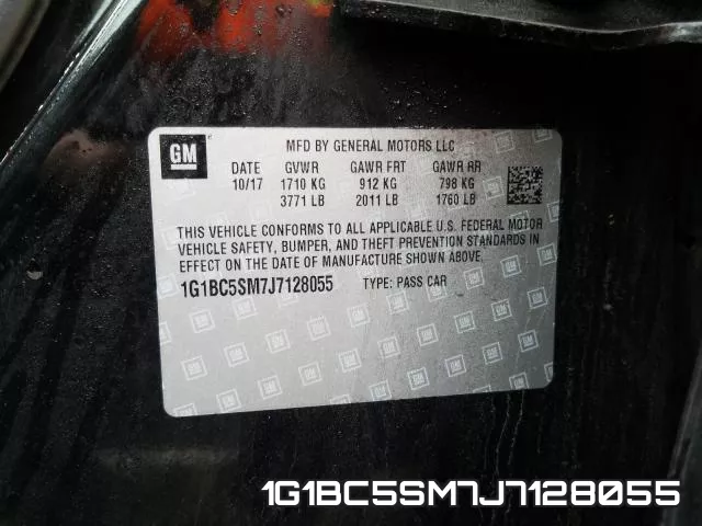 1G1BC5SM7J7128055 фото 2