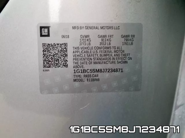 1G1BC5SM8J7234871 фото 2