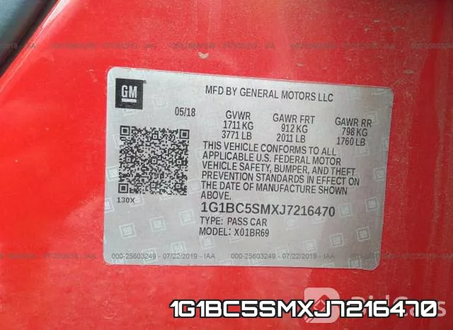 1G1BC5SMXJ7216470 фото 10