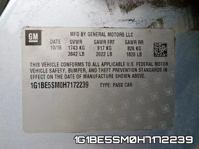 1G1BE5SM0H7172239 фото 2