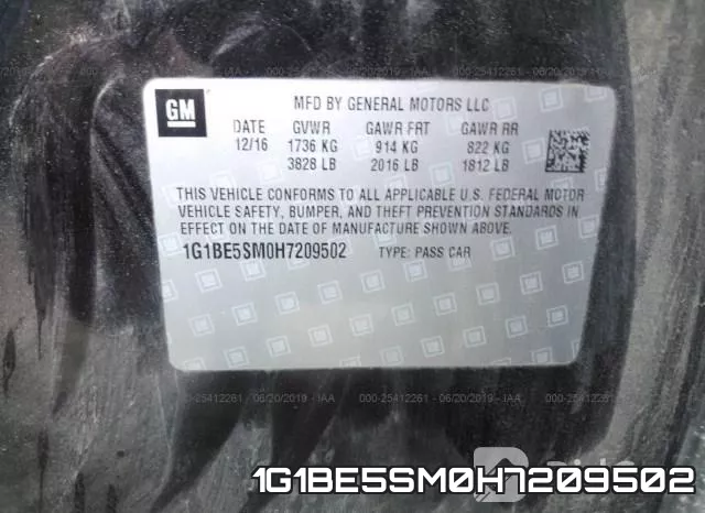 1G1BE5SM0H7209502 фото 10