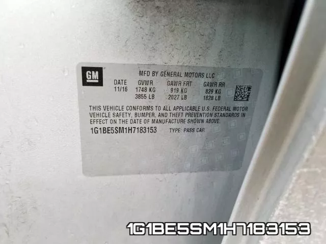 1G1BE5SM1H7183153 фото 2
