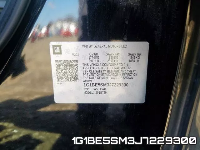 1G1BE5SM3J7229300 фото 2
