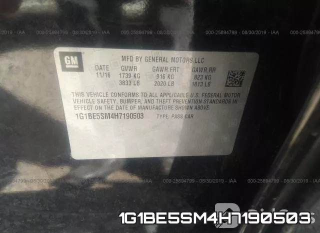 1G1BE5SM4H7190503 фото 10