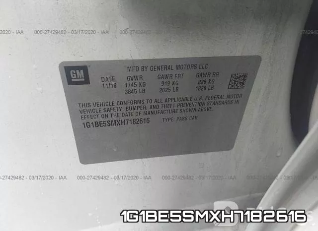 1G1BE5SMXH7182616 фото 10