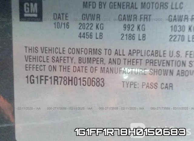 1G1FF1R78H0150683 фото 10