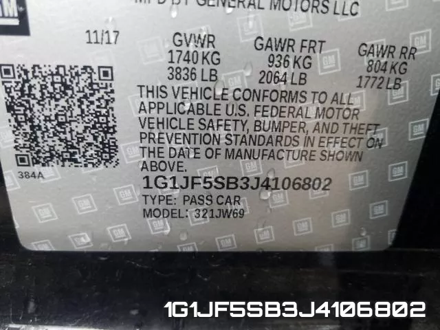 1G1JF5SB3J4106802 фото 2