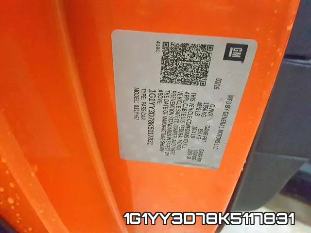 1G1YY3D78K5117831 фото 2