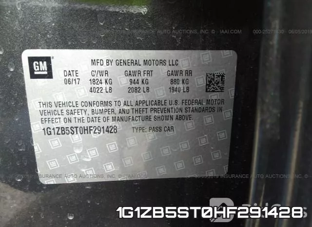 1G1ZB5ST0HF291428 фото 10