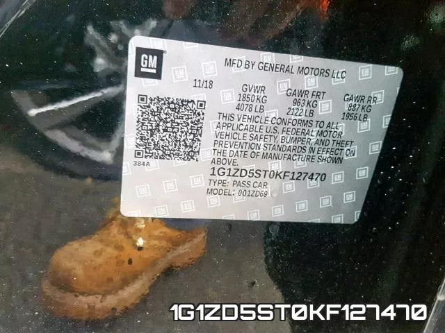1G1ZD5ST0KF127470 фото 2