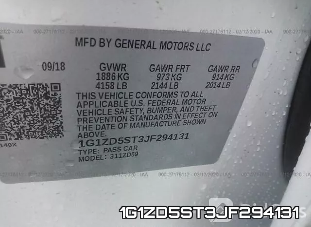 1G1ZD5ST3JF294131 фото 10