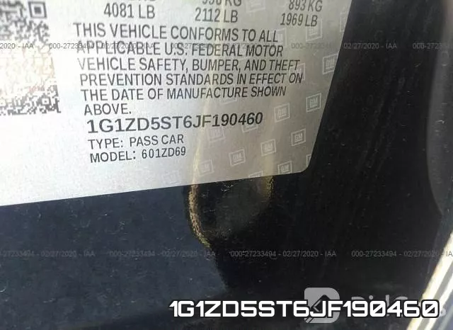 1G1ZD5ST6JF190460 фото 10