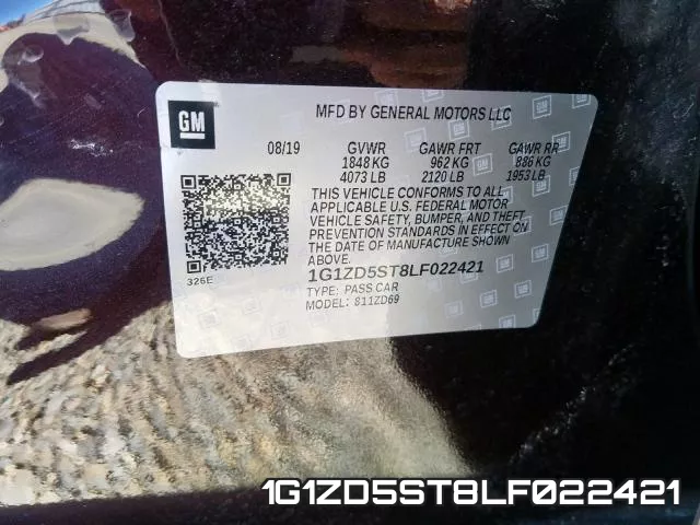 1G1ZD5ST8LF022421 фото 2