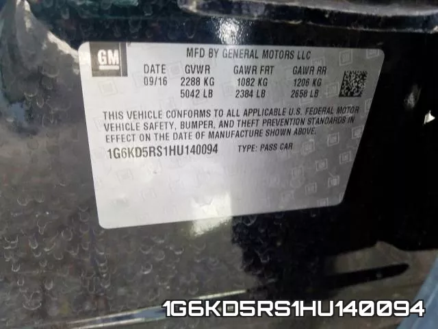 1G6KD5RS1HU140094 фото 2