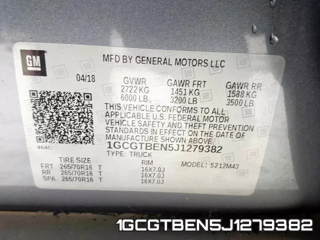 1GCGTBEN5J1279382 фото 2