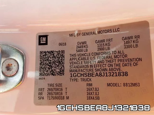 1GCHSBEA8J1321838 фото 2